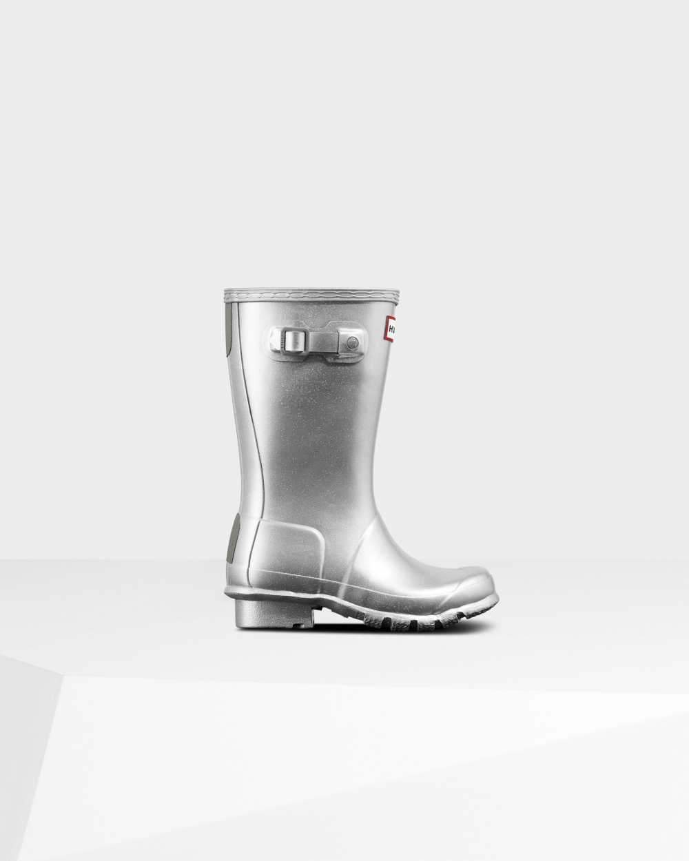 Hunter Original Big Cosmic Kids Rain Boots NZ-10269D Silver